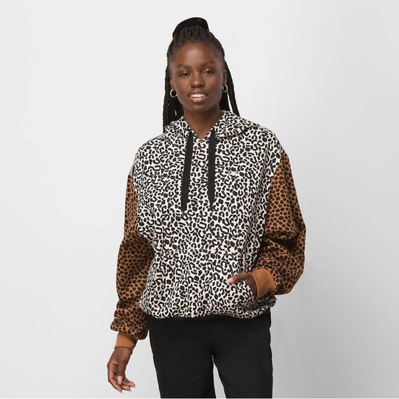 Vans Tops - Vans Women's Animal Print Wild Patchwork Pullover Hoodie